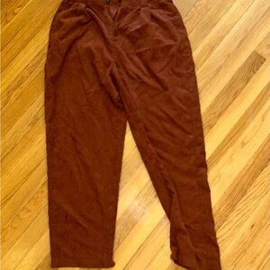 Madewell Women's Corduroy Pants in Rich Brown
